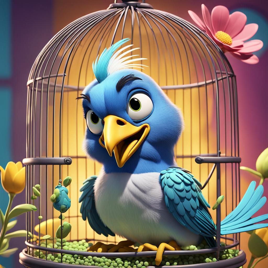 Tweety Bird's Revenge: A 3D Cartoon Rendering