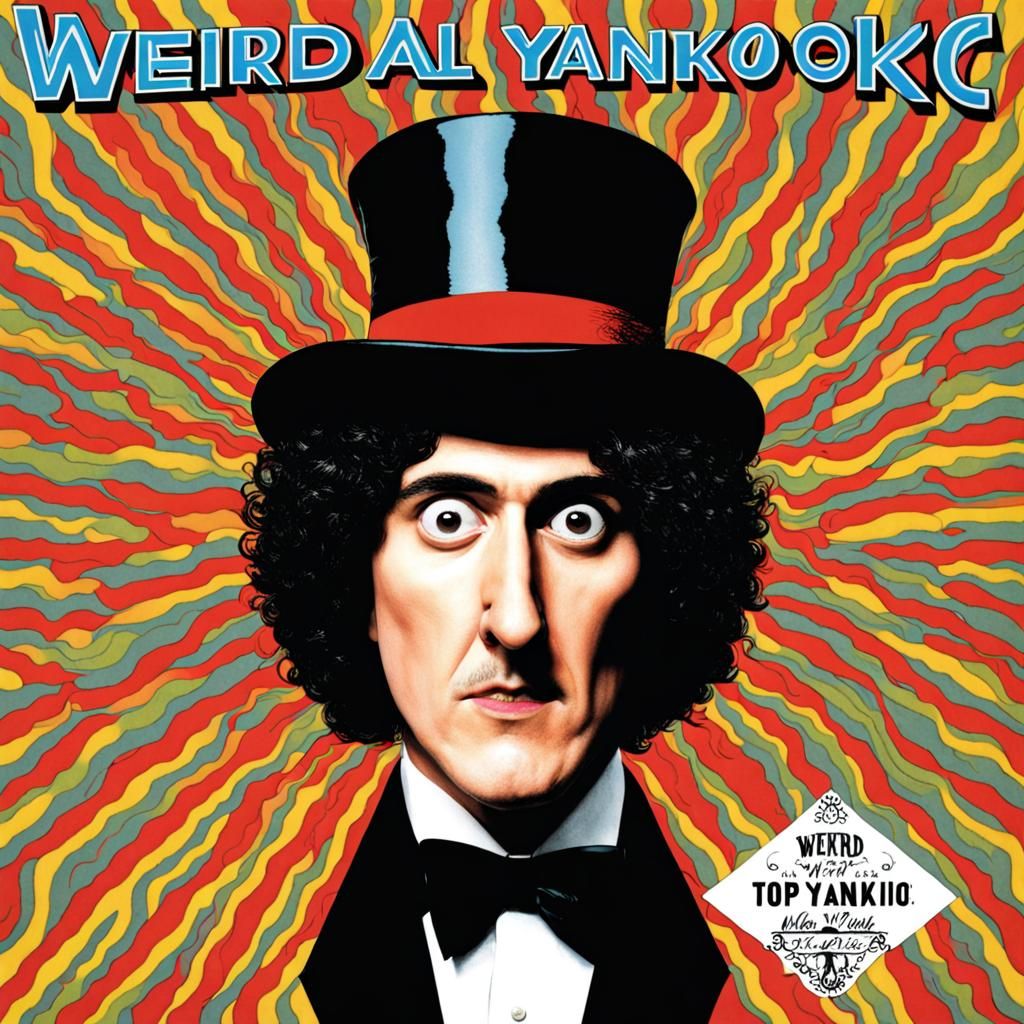 Weird Al Yankovic Album Cover with Top Hat