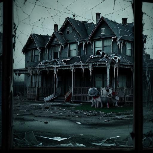 Creepy motel, blood sweat and tears creepy people , torn ted...