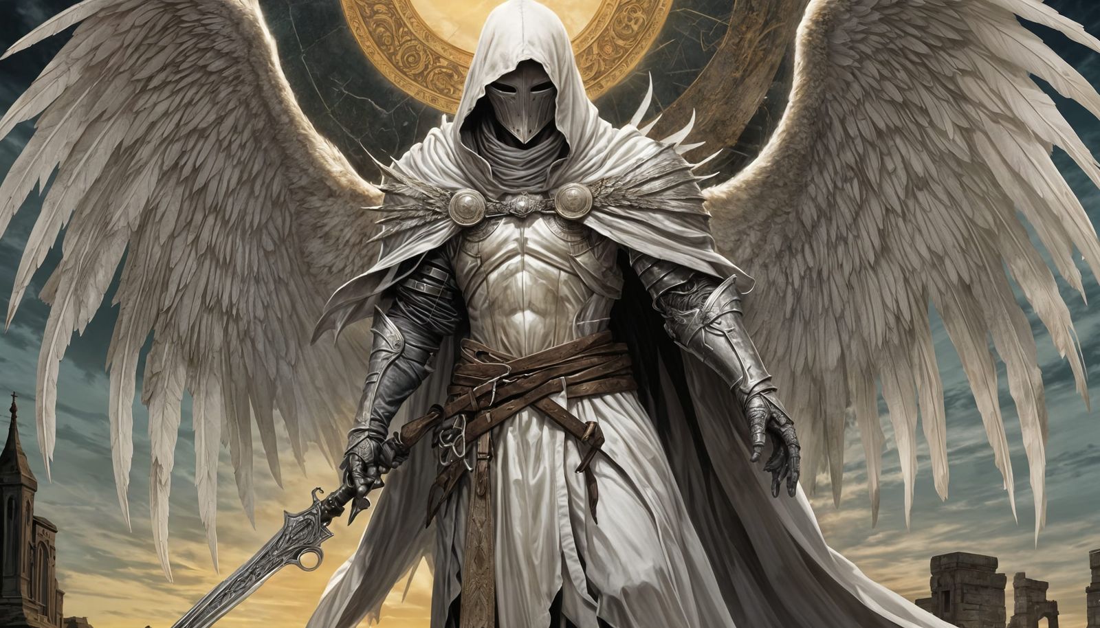 Fallen Angel in Sunlight: Gothic Comic Art