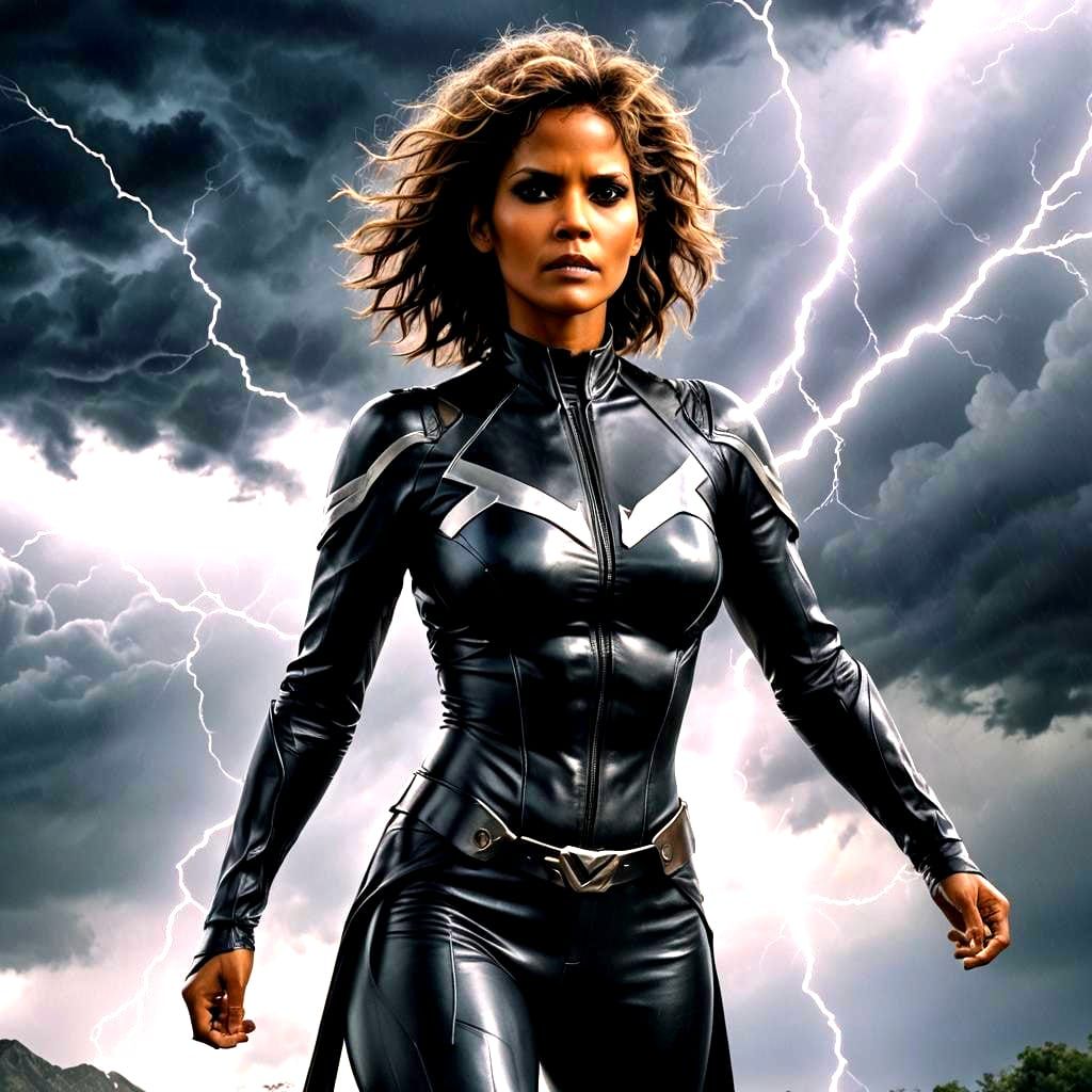 Storm from X-Men: A Digital Superhero Portrait