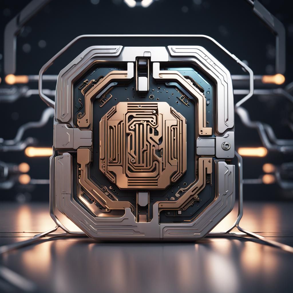 Futuristic Sci-Fi Device with Intricate Details