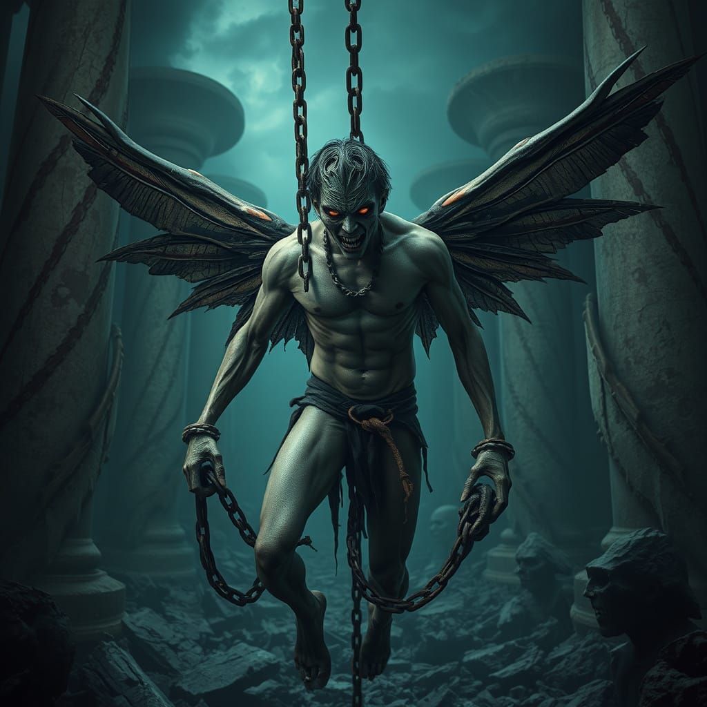 Tormented Fairy in Ancient Ruins