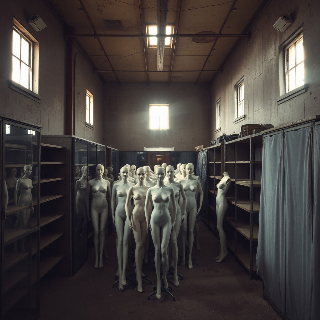 Dusty Storage Room in Abandoned Department Store