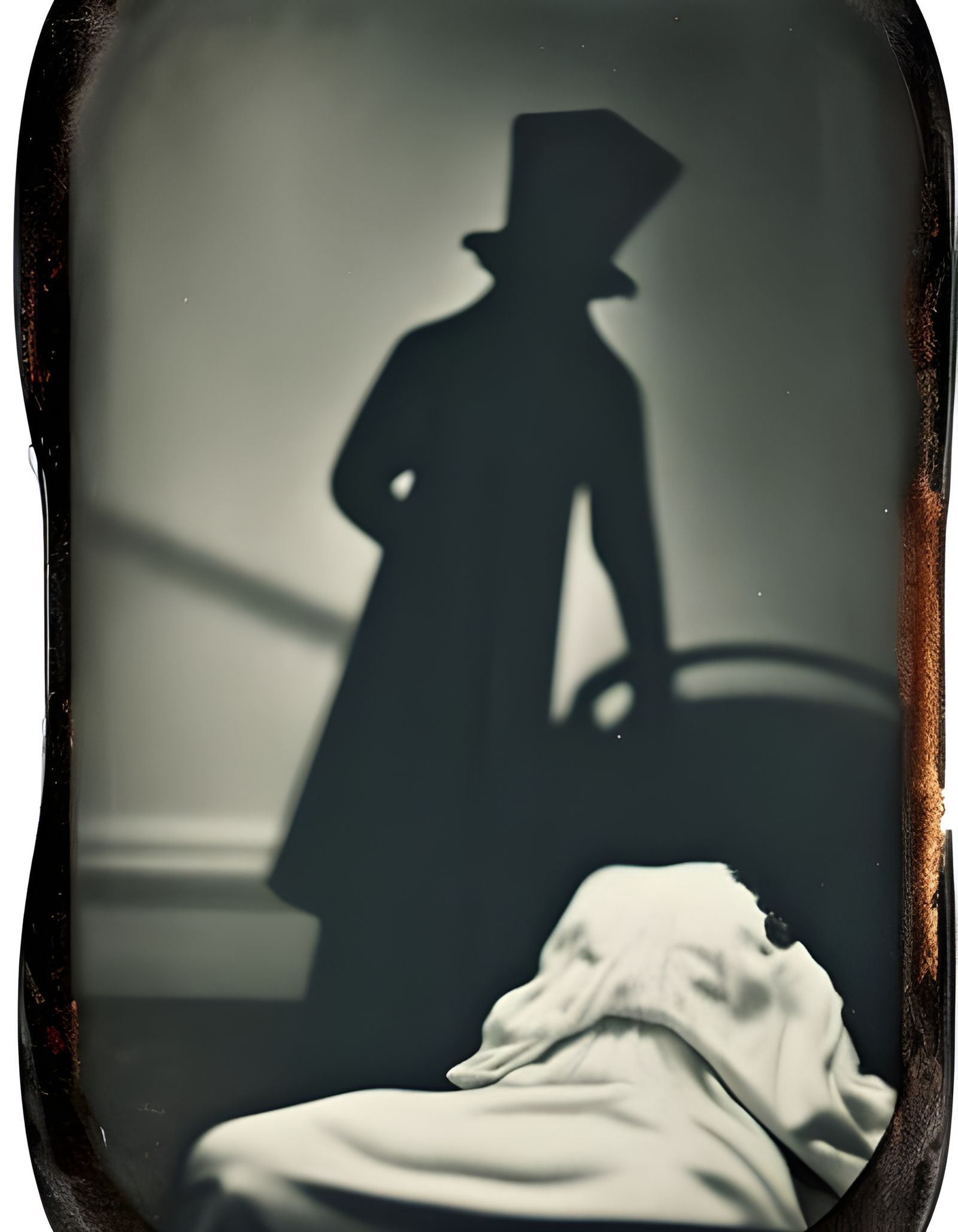 Eerie Spirit Photography with Ectoplasm and Shadow Figures