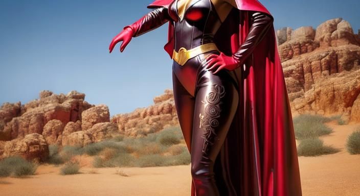 Superhuman in Art Deco Urban Fantasy Style