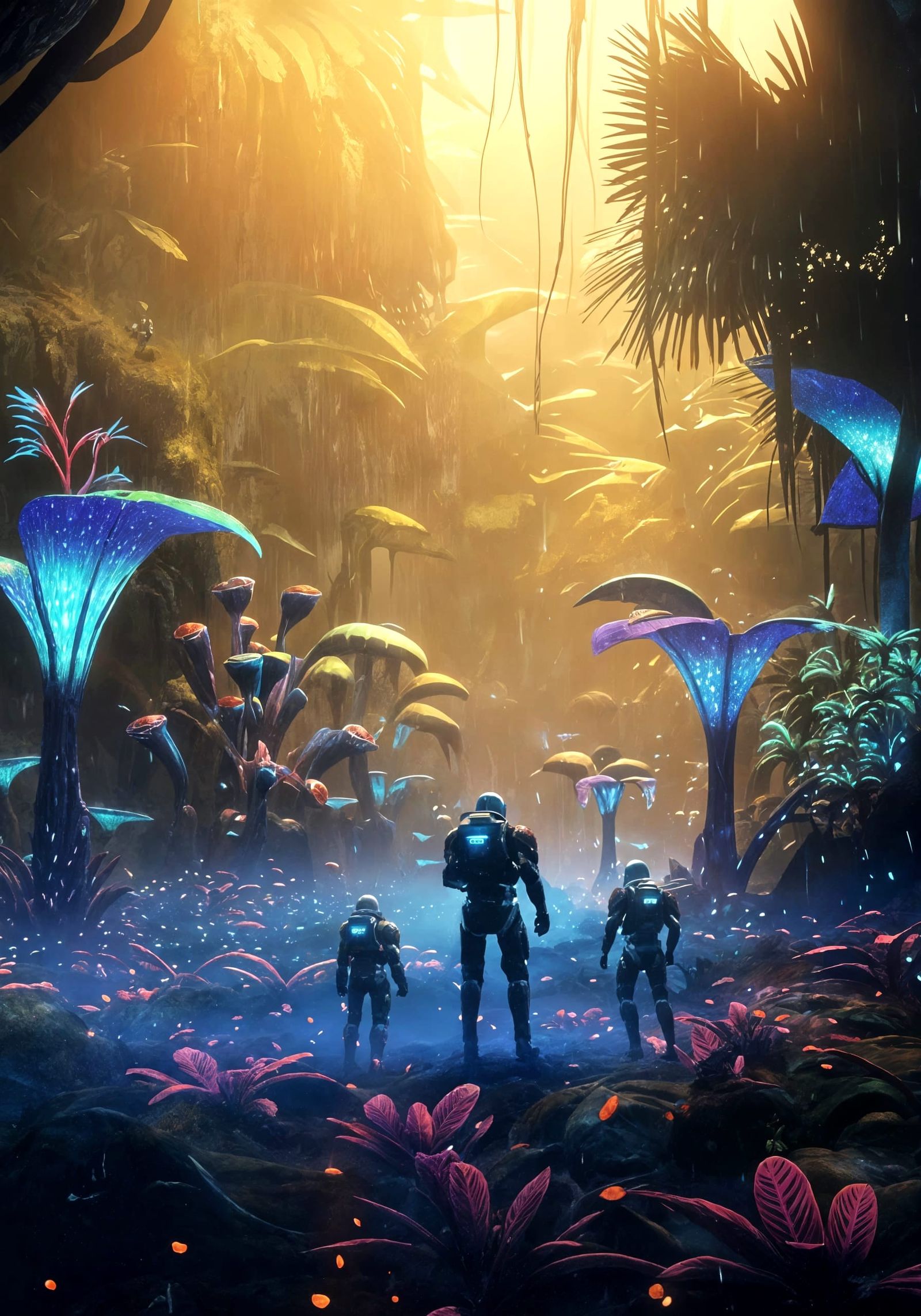 Fantasy Space Colony on Tropical Planet Ragol