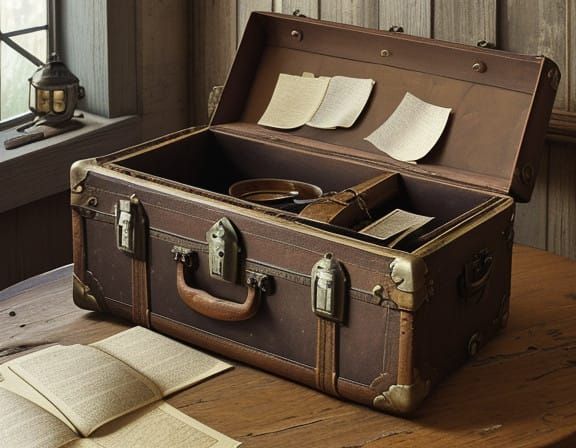 Vintage Traveler's Table Setting in Warm Earthy Tones