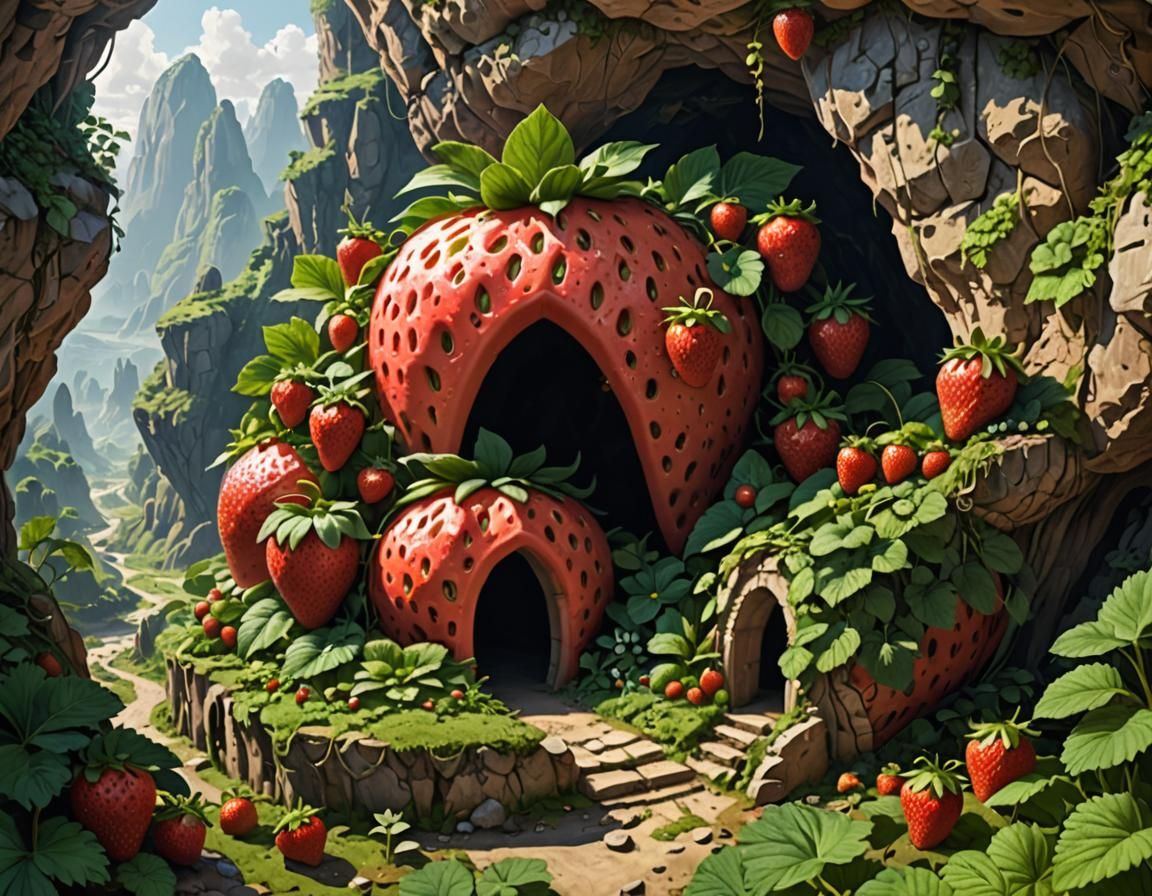 Fruit and Vegetable Fantasy Landscape