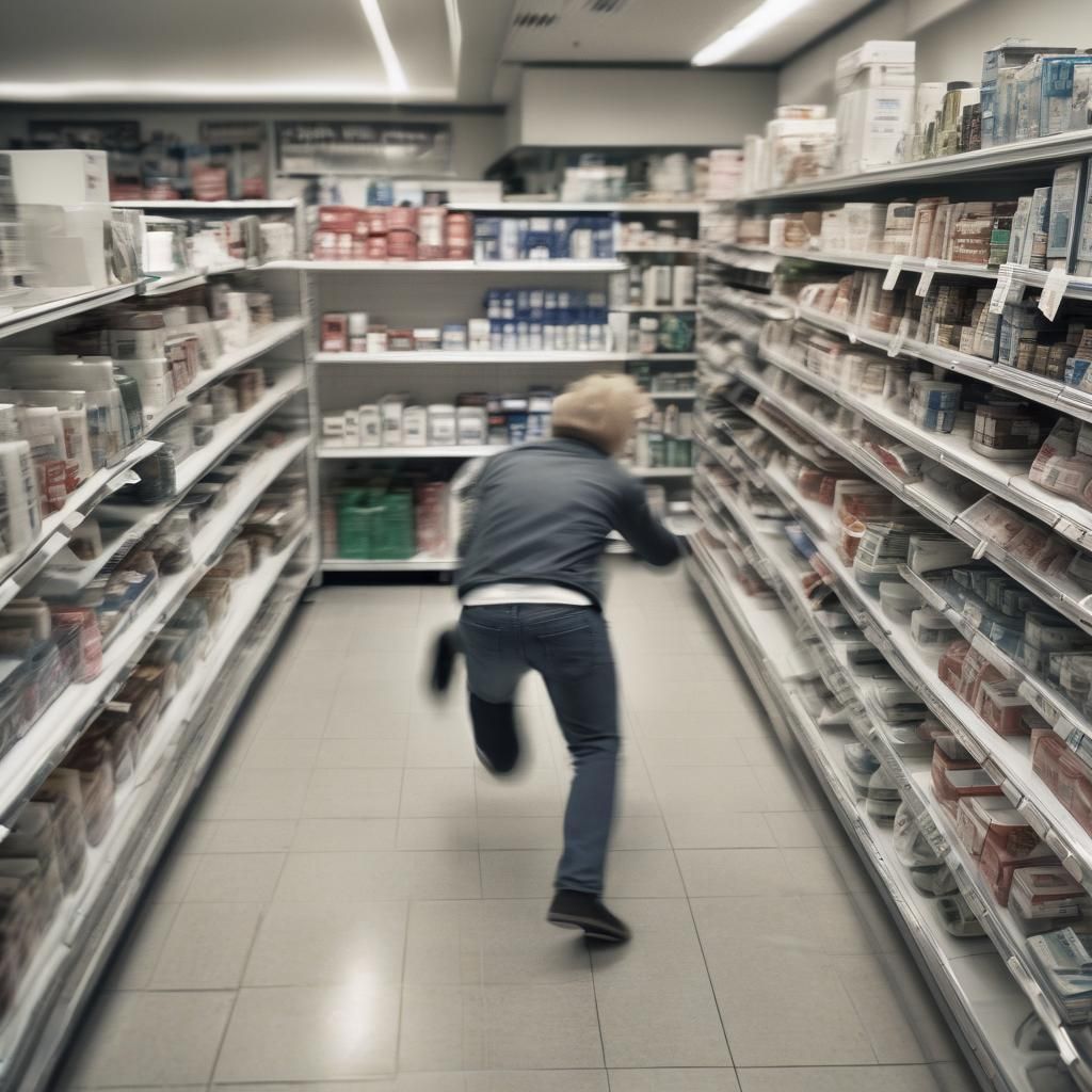 Drugstore Attack Captured on CCTV