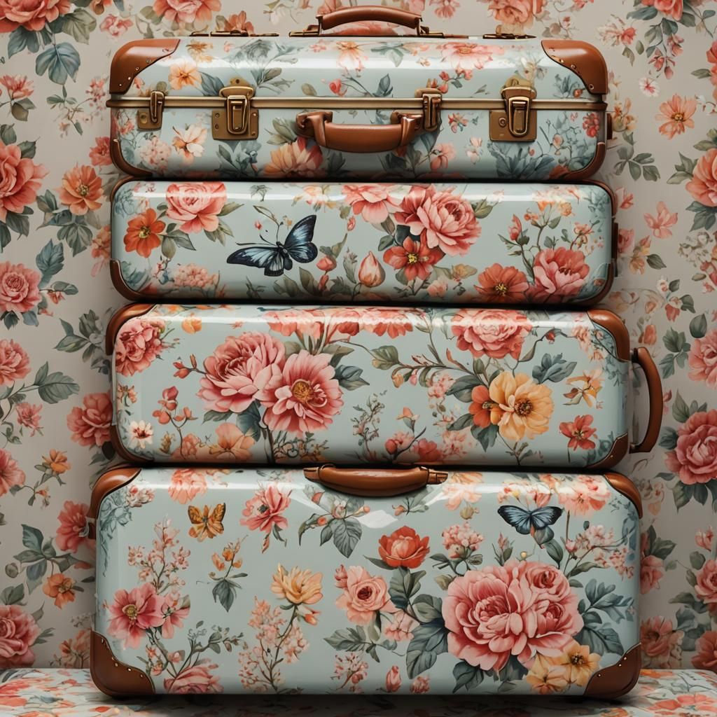 AI Generated Image of a Beautiful Suitcase