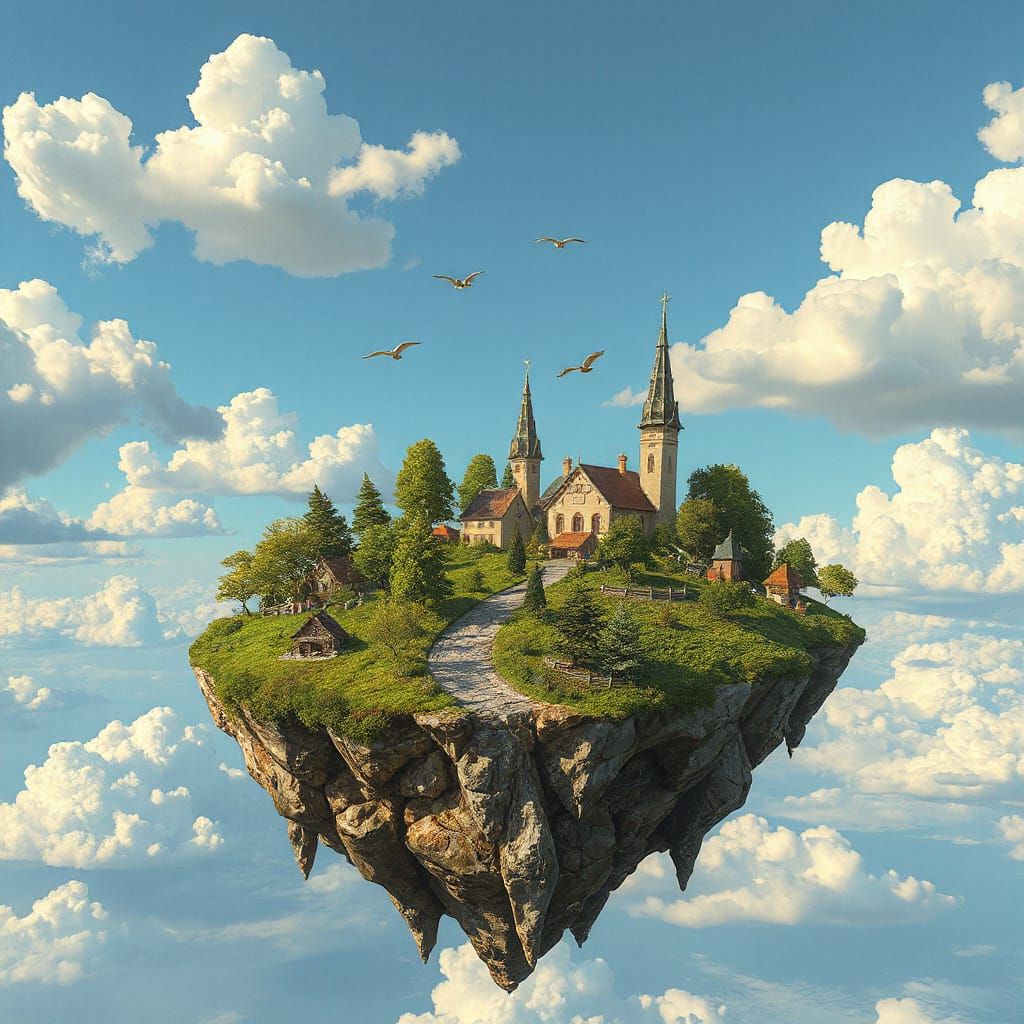 Floating Island Village by Gediminas Pranckevicius