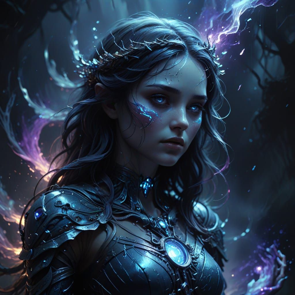 Fallen Saint Dissolving in Ethereal Mist