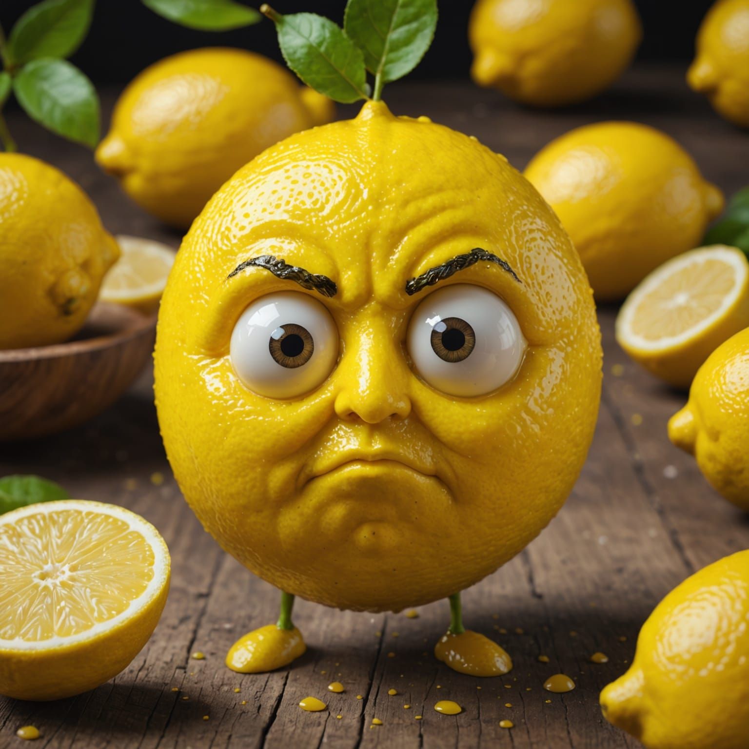 Lemon Expresses Sour Disdain in Whimsical Design