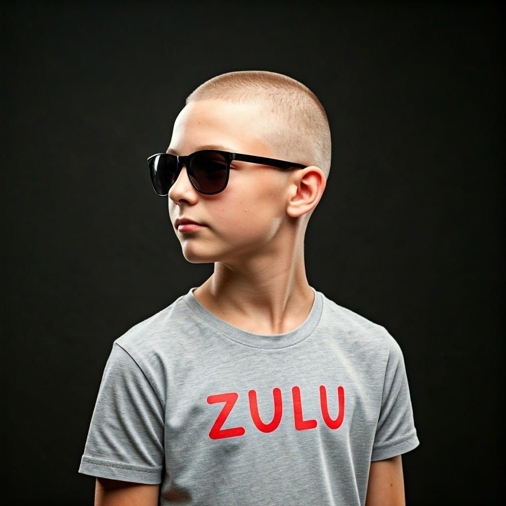 Teen Boy Sports Zulu Tee in Studio