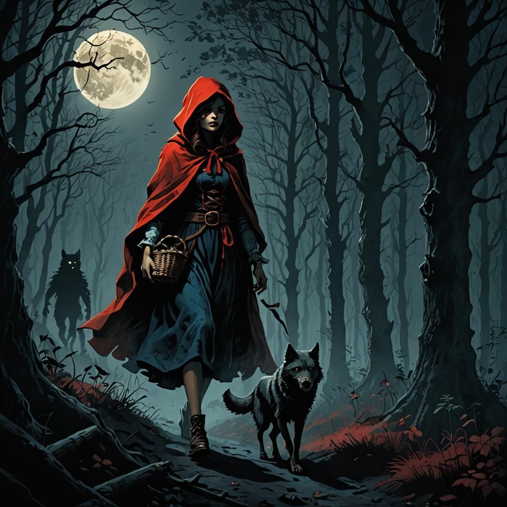 Little Red Riding Hood and Shadow Werewolf