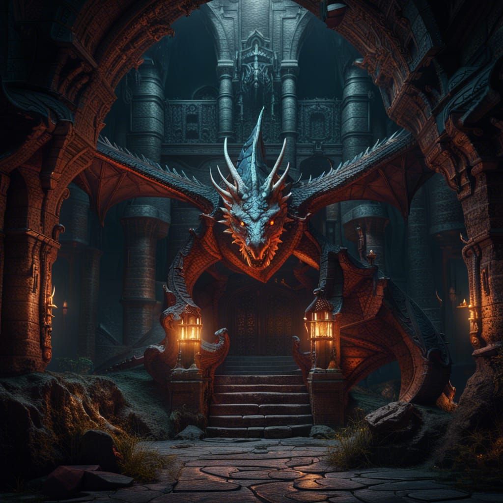 Dragon in a Dungeon: Fantasy Concept Art