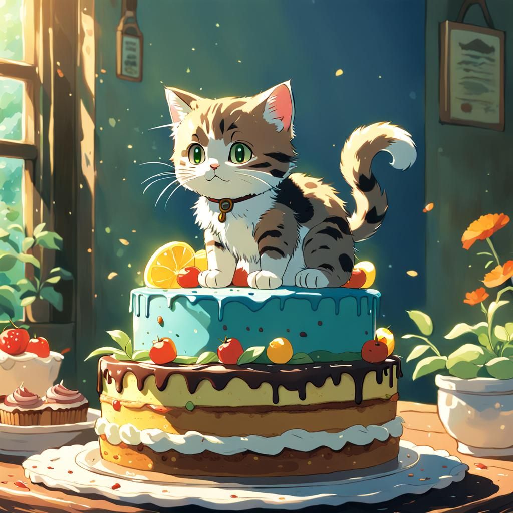 Kitten on Cake: Anime Key Visual