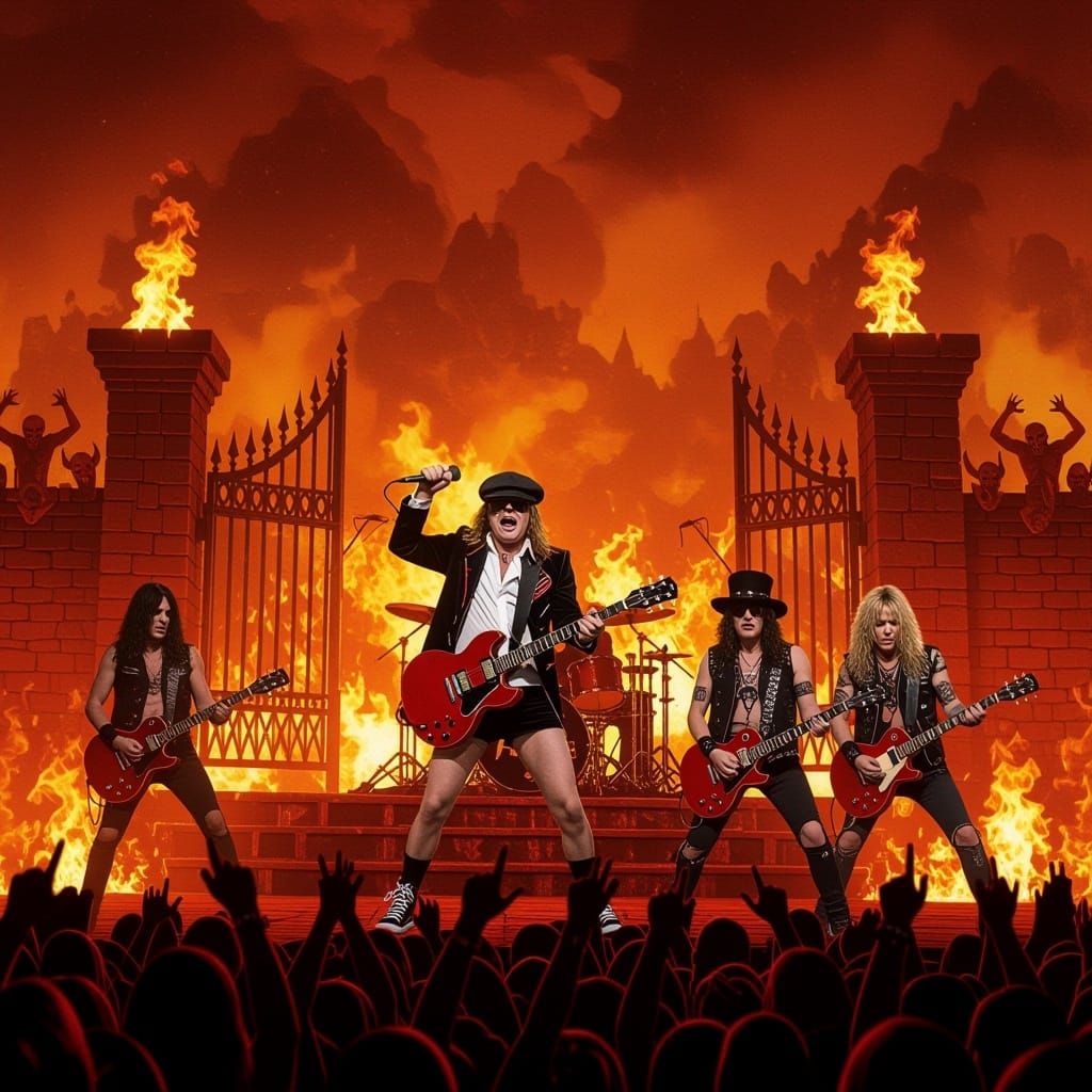 Rock Icons Unleash Chaos at Hell's Gates in Epic Concert Sce...