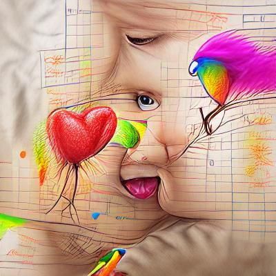 Dynamic Abstract Expressionist Composition