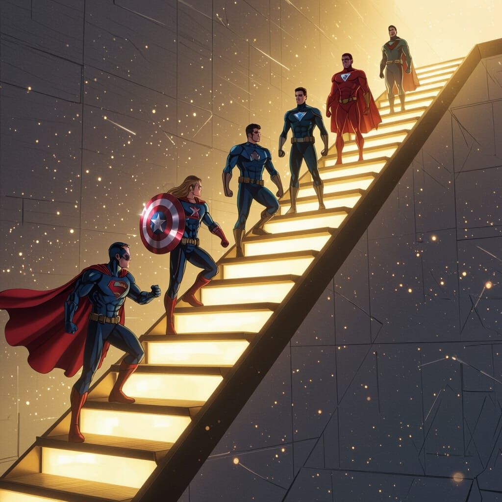 Agile Maturity Ladder with Marvel and DC Heroes
