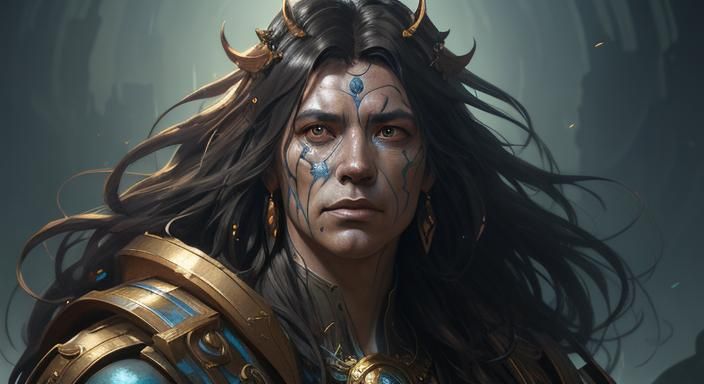 Garbage God Portrait in Hyperdetailed Style