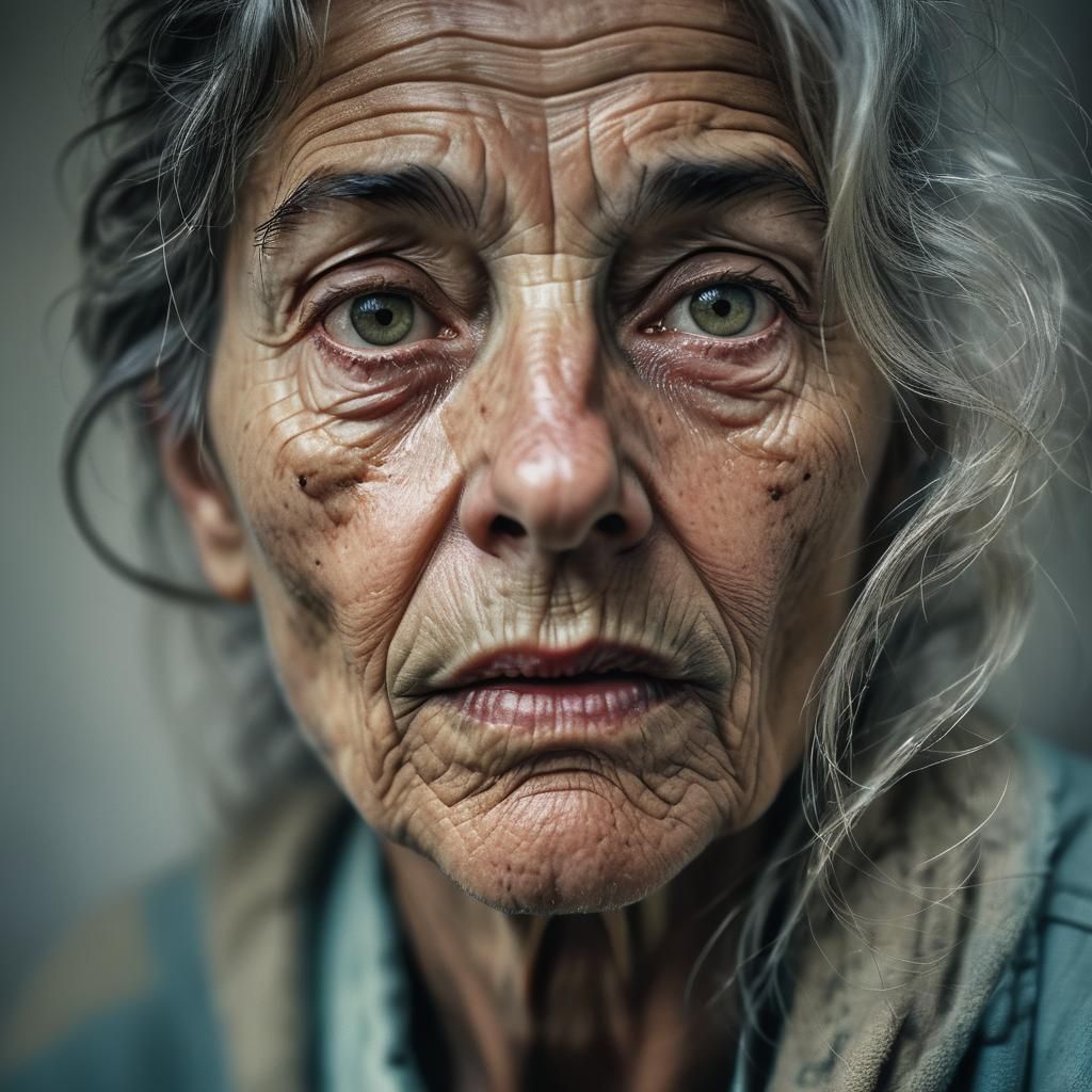 Centenarian Woman's Birthday Portrait in Nursing Home