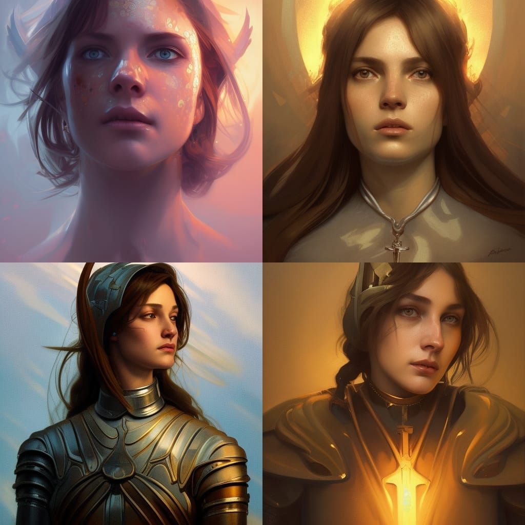 Joan of Arc Portrait in Hyperdetailed Digital Art