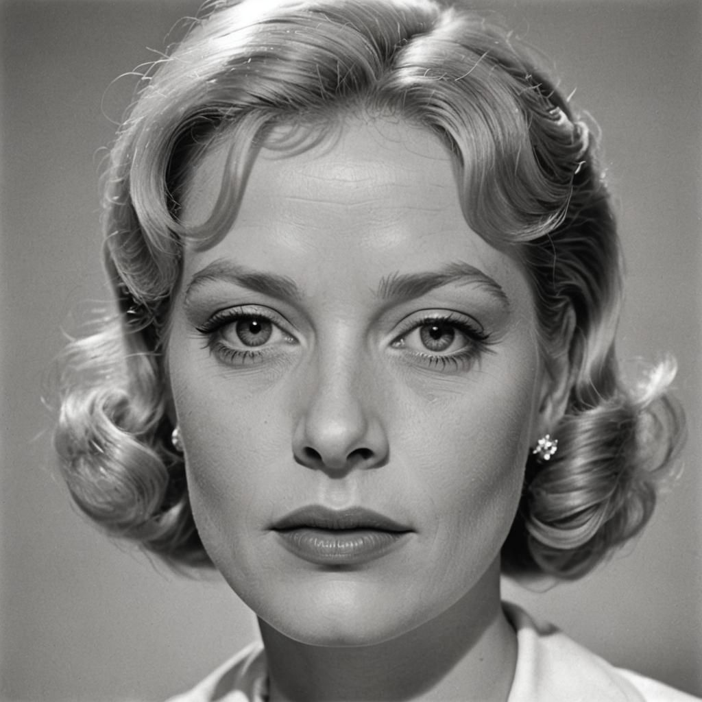 Carol White Portrait in 1950s Style