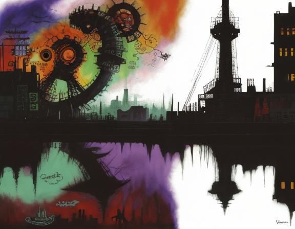 Vampires in Love: A Dark Fantasy Art Piece