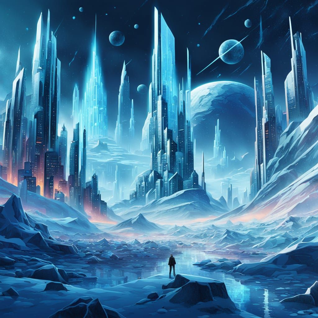 Futuristic City Rises from Frozen Tundra