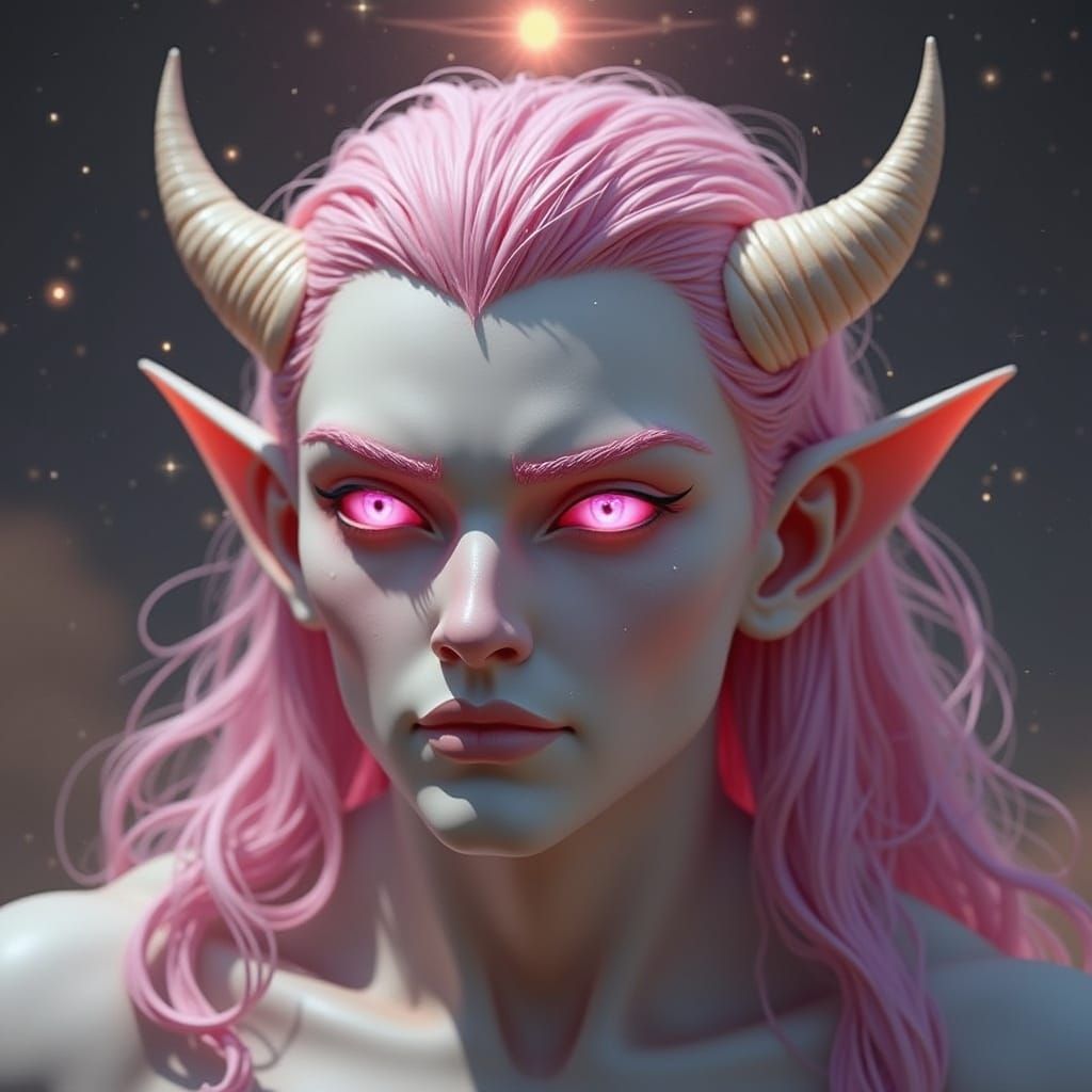 Half-Orc Man in Divine Sunshine