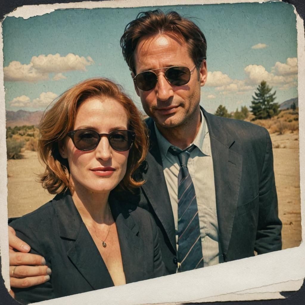 X-Files' Scully and Mulder Enjoying Vacation
