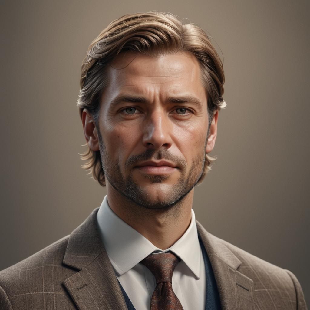 Hyperrealistic Portrait of a Professional Man