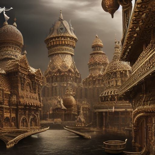 Epic Northern Kingdom: Detailed Digital Matte Painting