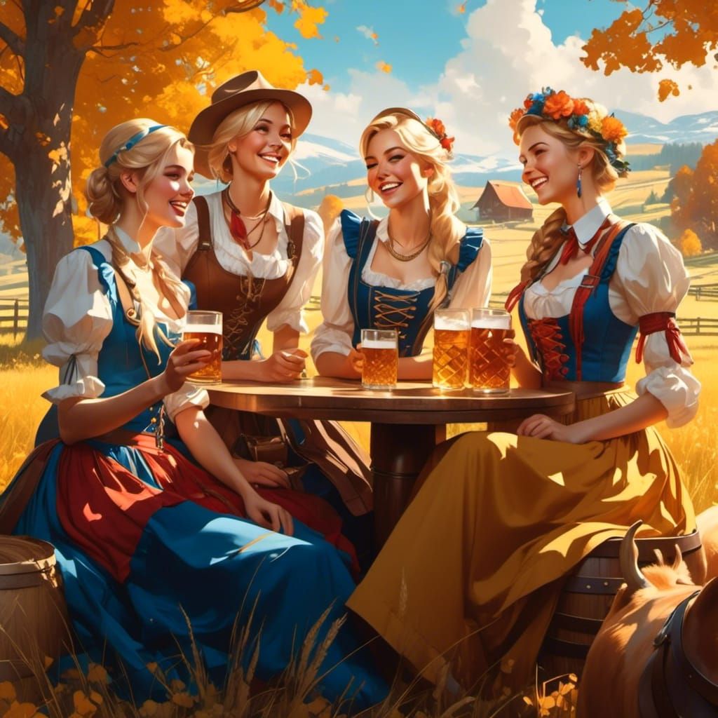 Oktoberfest 2023: Julie, already merry, finds her sisters an...