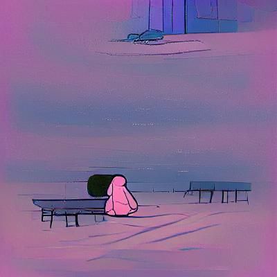 Solitary Figure in a Void