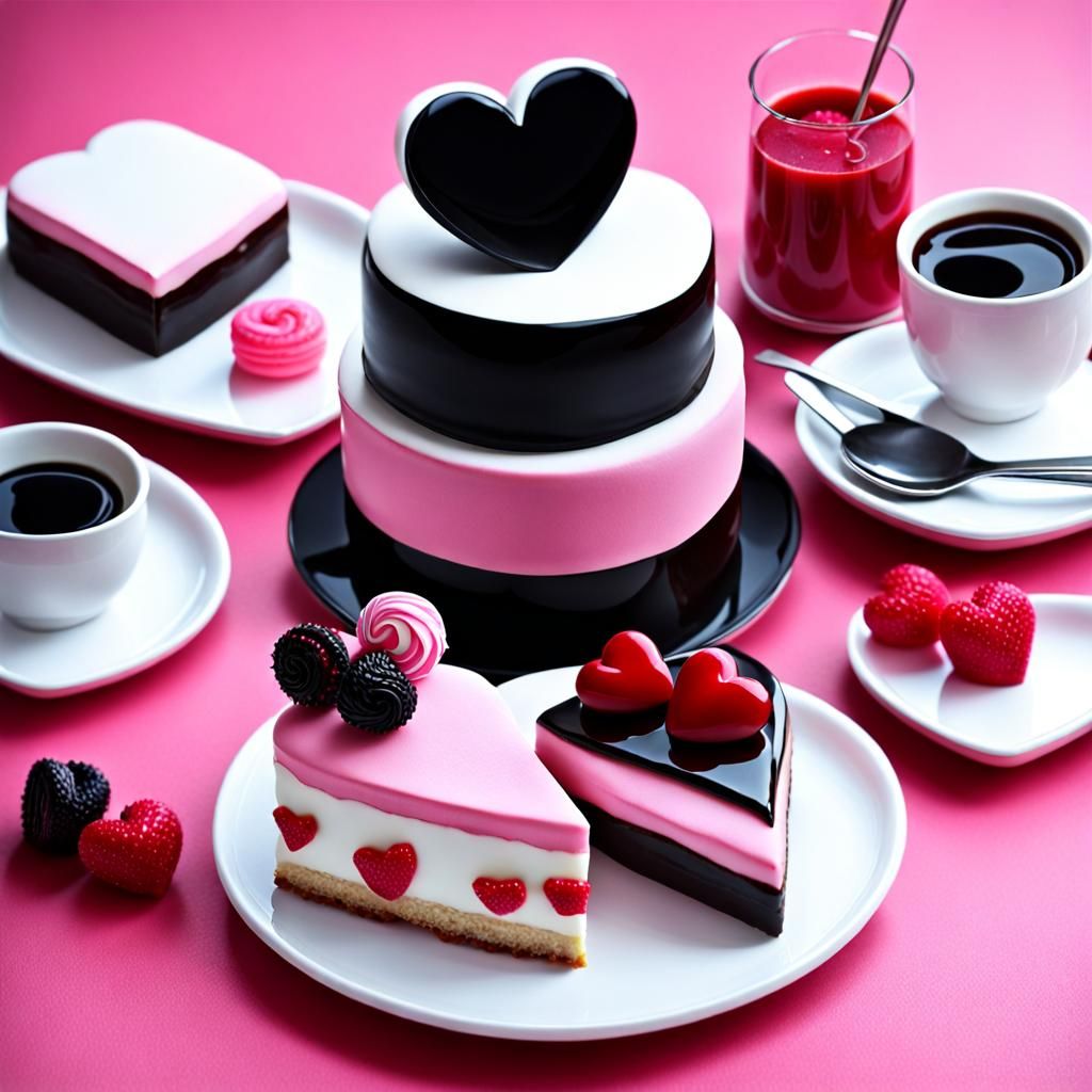 Vibrant Western Desserts in Simple Still Life