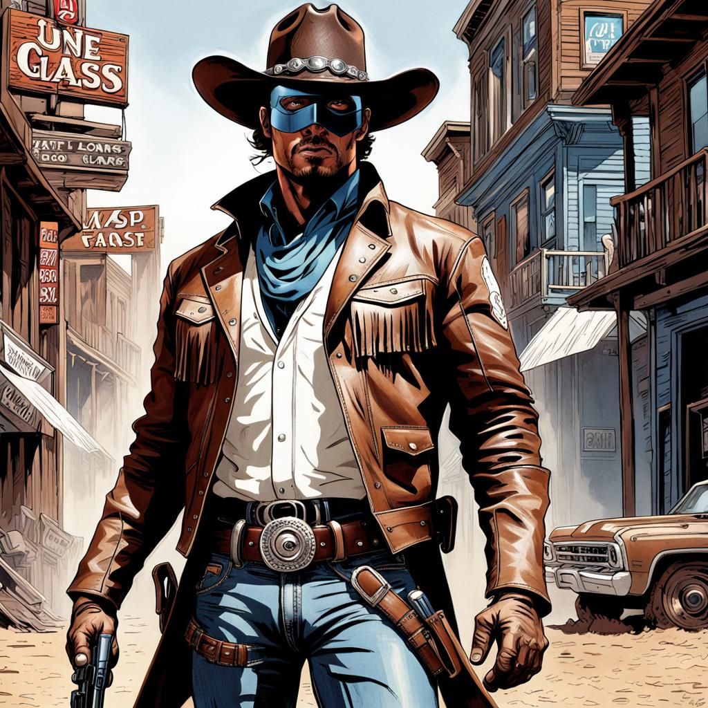 Lone Ranger Comic Art in Mark Brooks Style