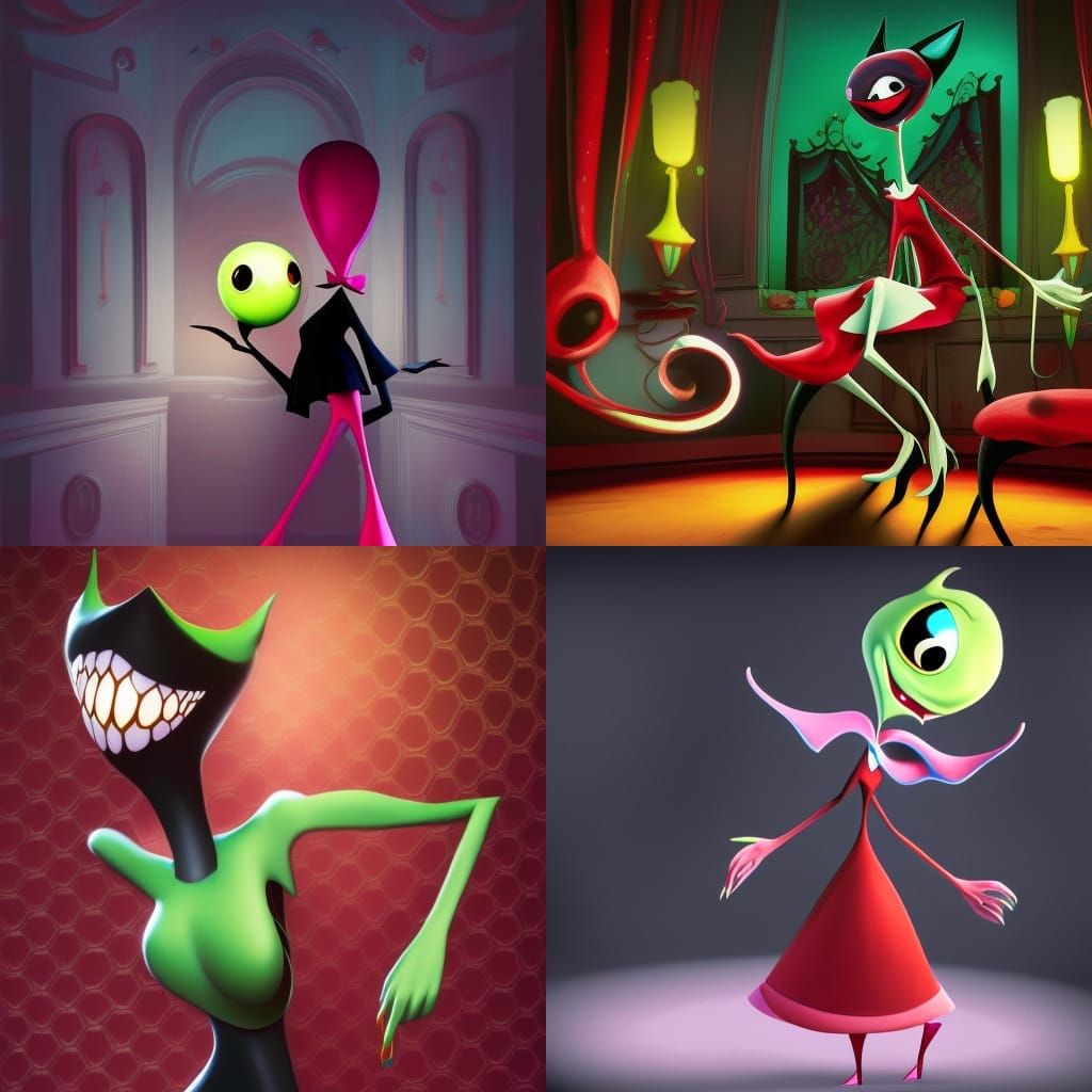Hazbin Hotel: Bright 3D Digital Art Rendering