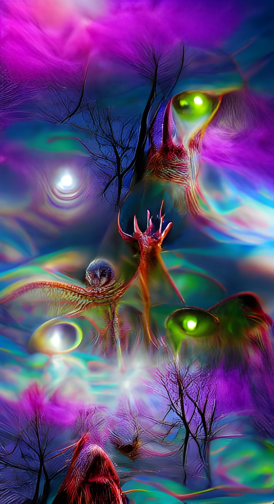Psychedelic Witchcraft in an Alien Universe: Digital Illustr...