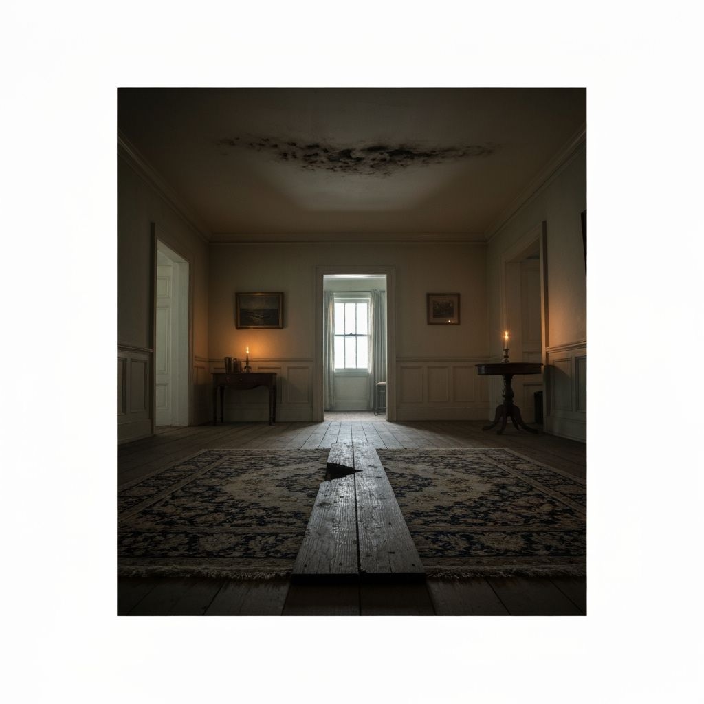 Eerie 19th Century Interior with Creaking Floorboard