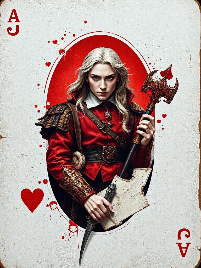 Heroic Jack of Spades Adventurer in Ultra-Realistic Film Sty...