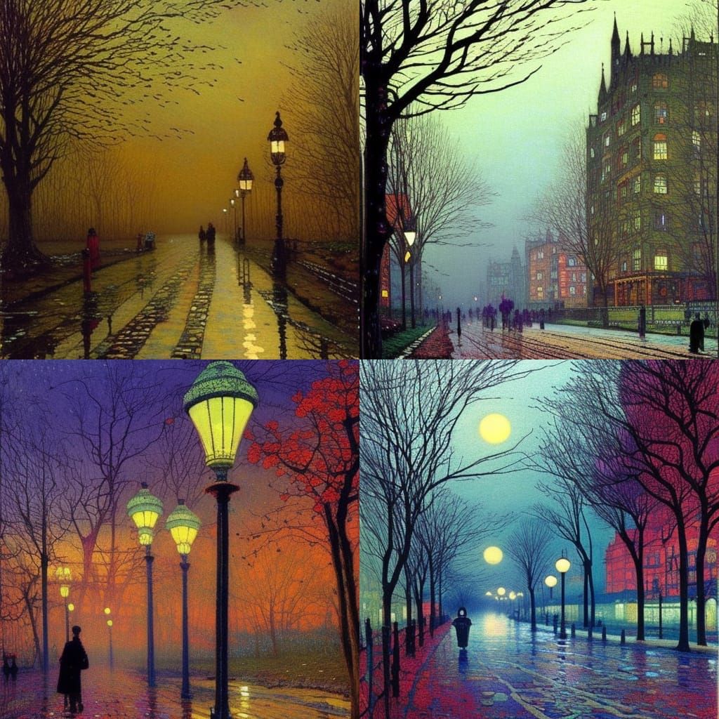 Vivid Landscape in Tonalist Style