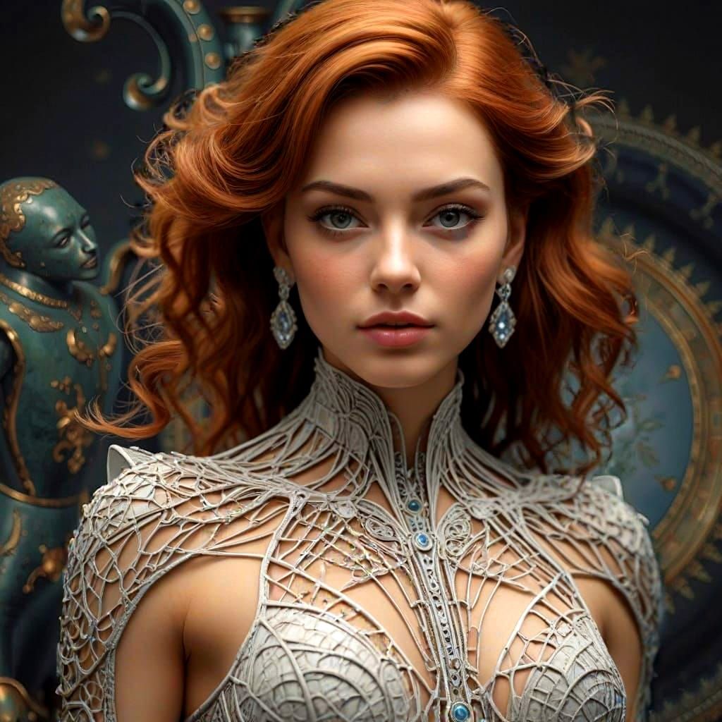 Hyperrealistic Femininity: Beauty and Intricate Detail