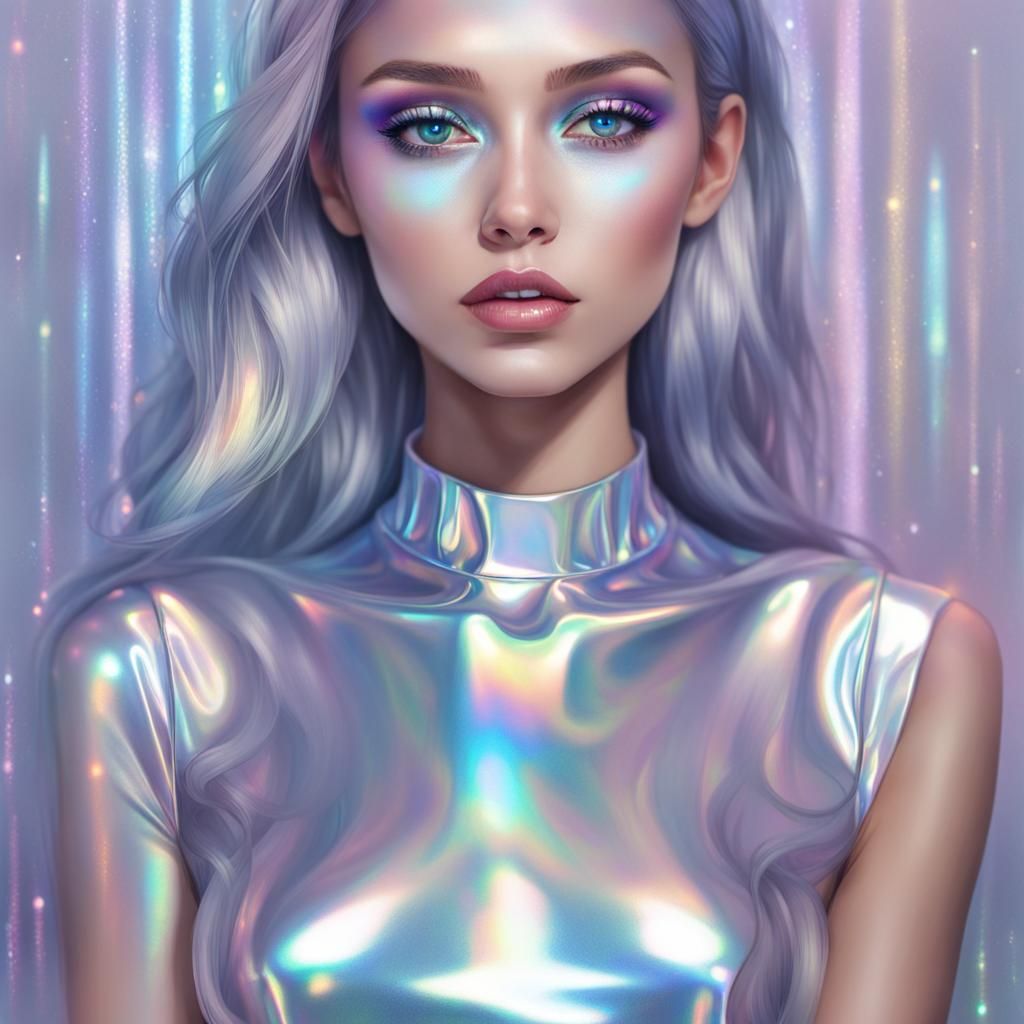 Simple Holographic Pattern Generated by AI