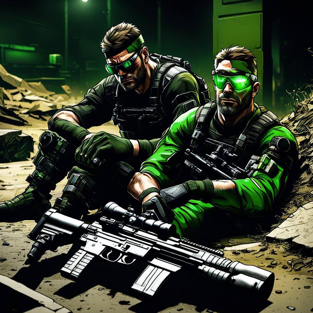 Realistic Sniper Team with Night Vision Goggles