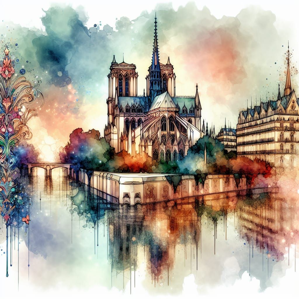 Medieval Illustration In The Style Of Ayami Kojima