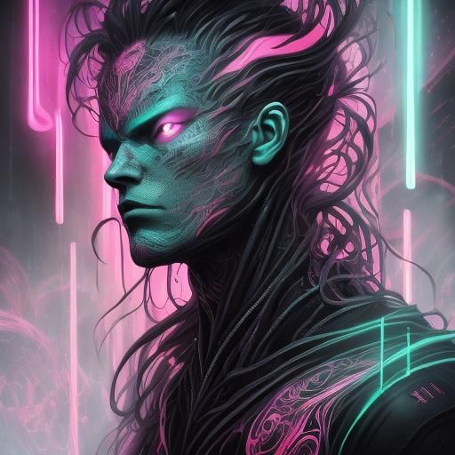 Futuristic Sports Car with Neon Accents