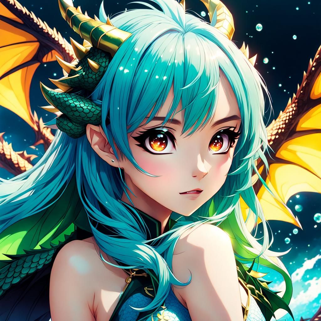 Cute dragon girl